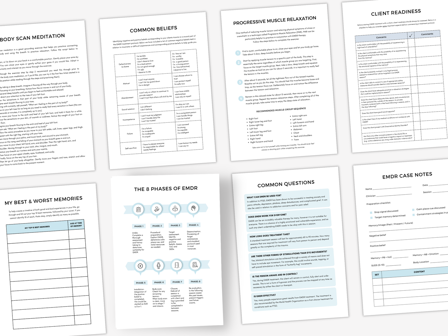 EMDR (Eye Movement Desensitisation and Reprocessing) Therapy Bundle