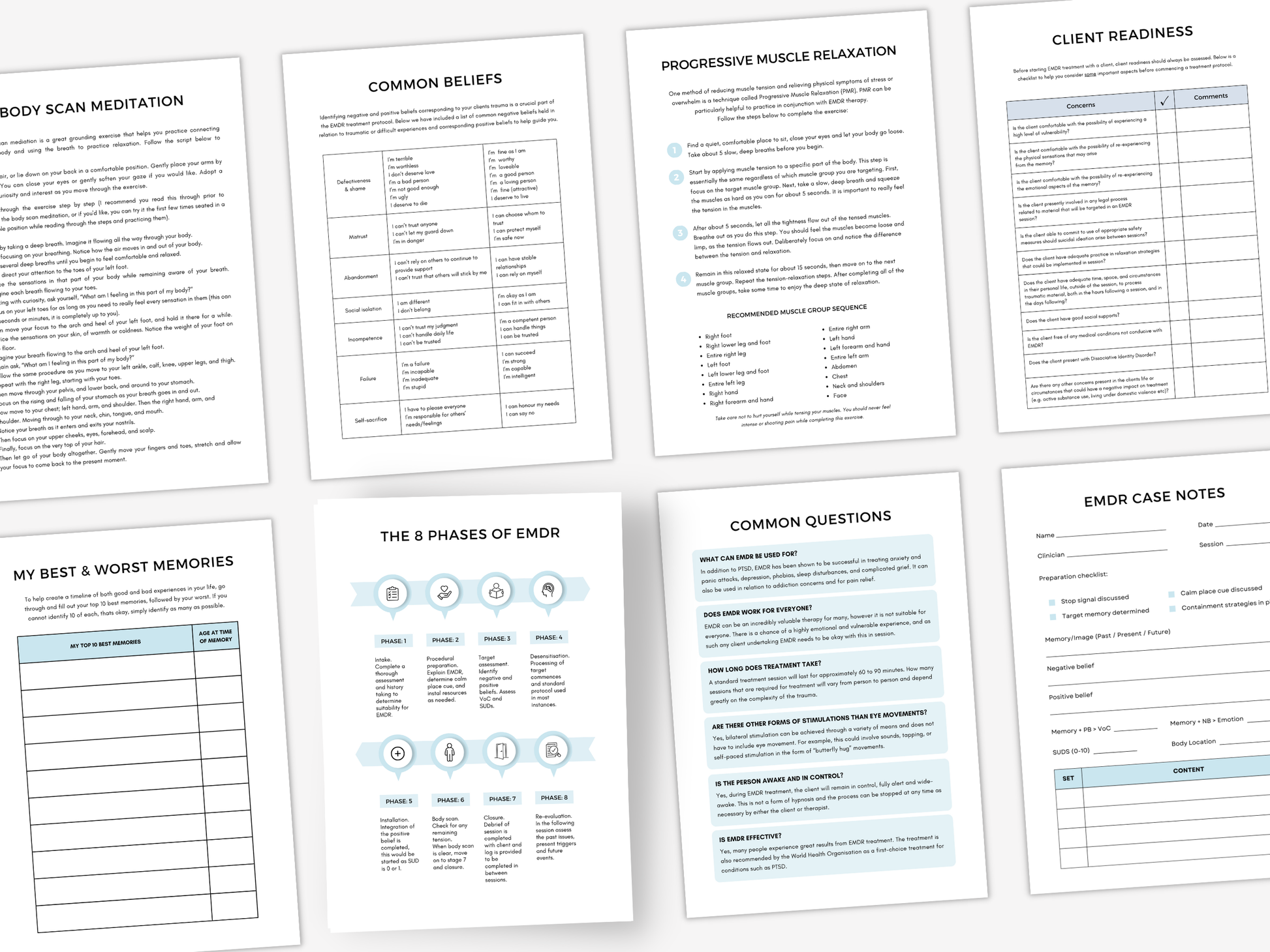 EMDR (Eye Movement Desensitisation and Reprocessing) Therapy Bundle