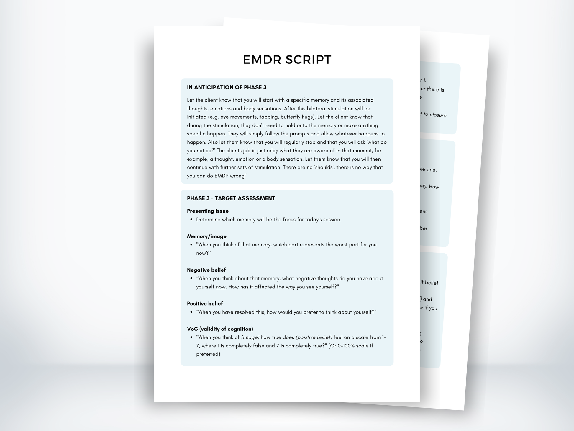EMDR Script PDF