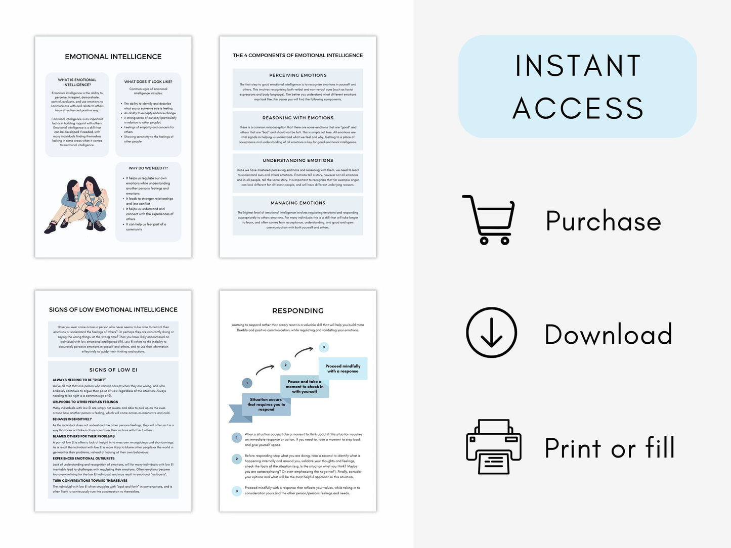 Emotional Intelligence Worksheets PDF