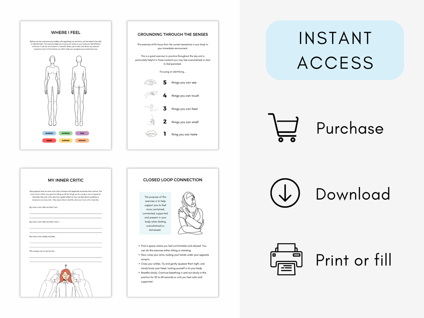 Emotional Regulation Worksheets