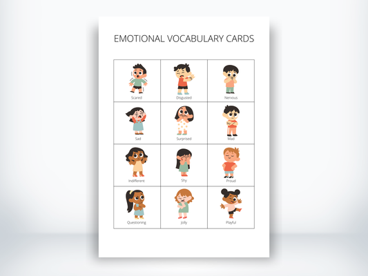 Emotional Vocabulary Cards PDF