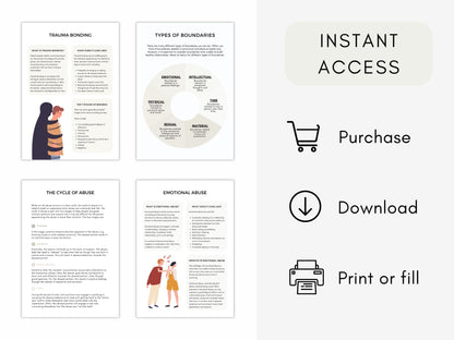 Emotional Abuse Therapy Worksheets