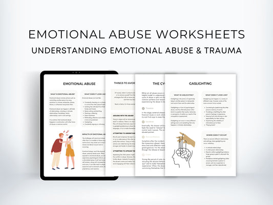 Emotional Abuse Therapy Worksheets