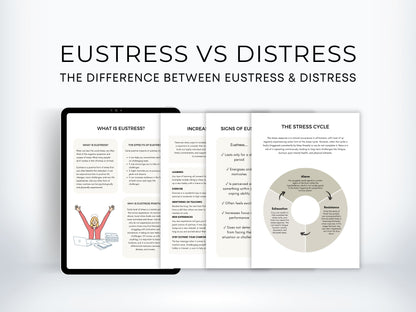 Eustress vs Distress Worksheets