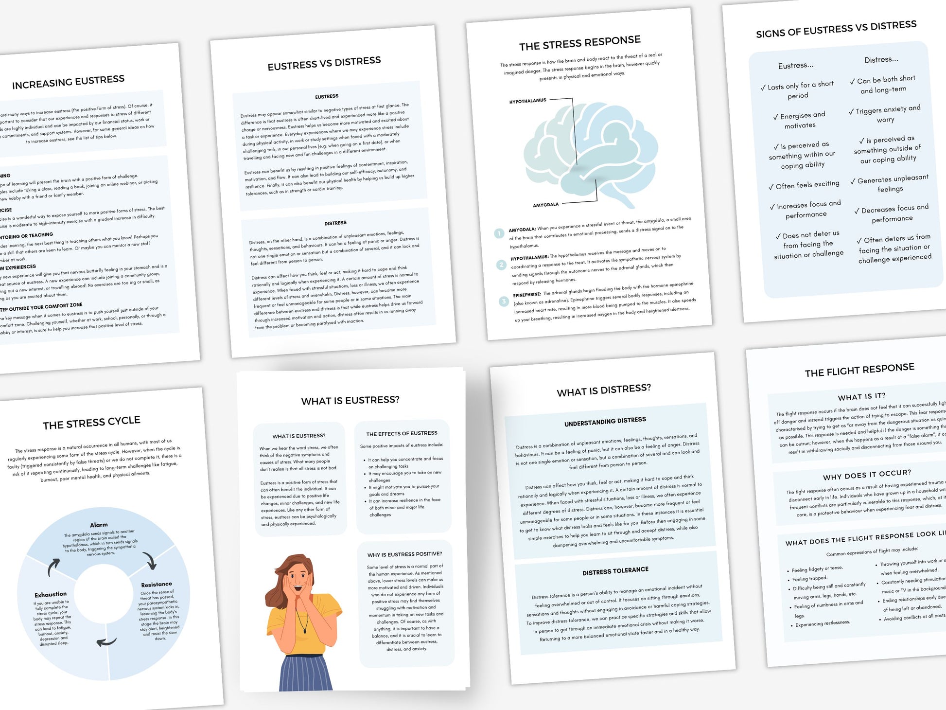 Eustress vs Distress Worksheets