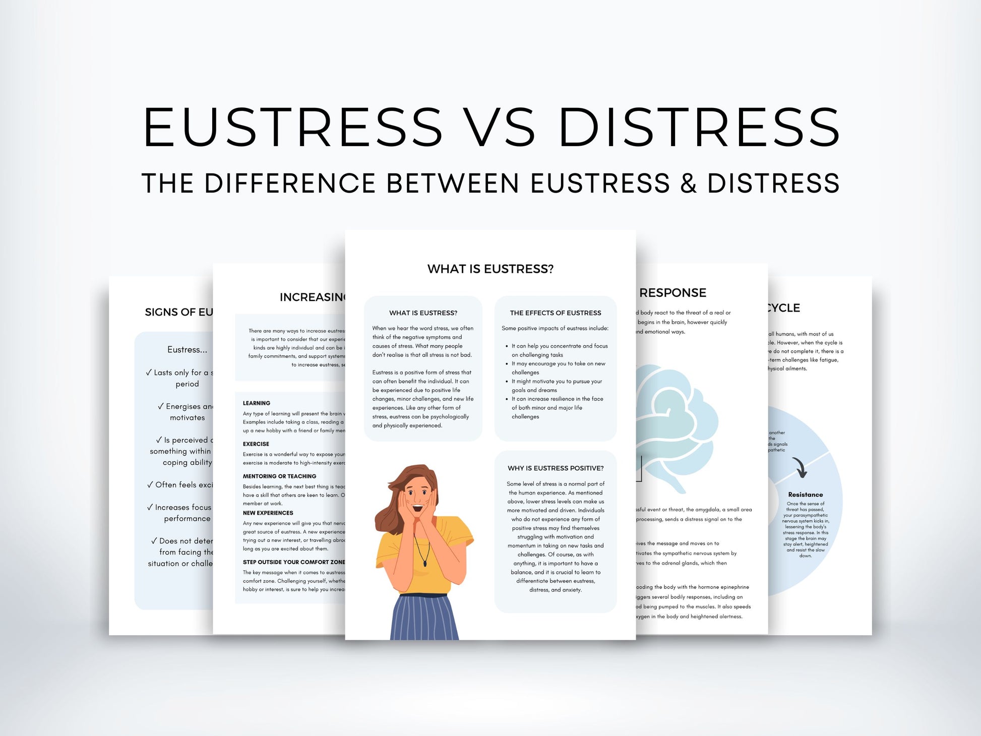 Eustress vs Distress Worksheets