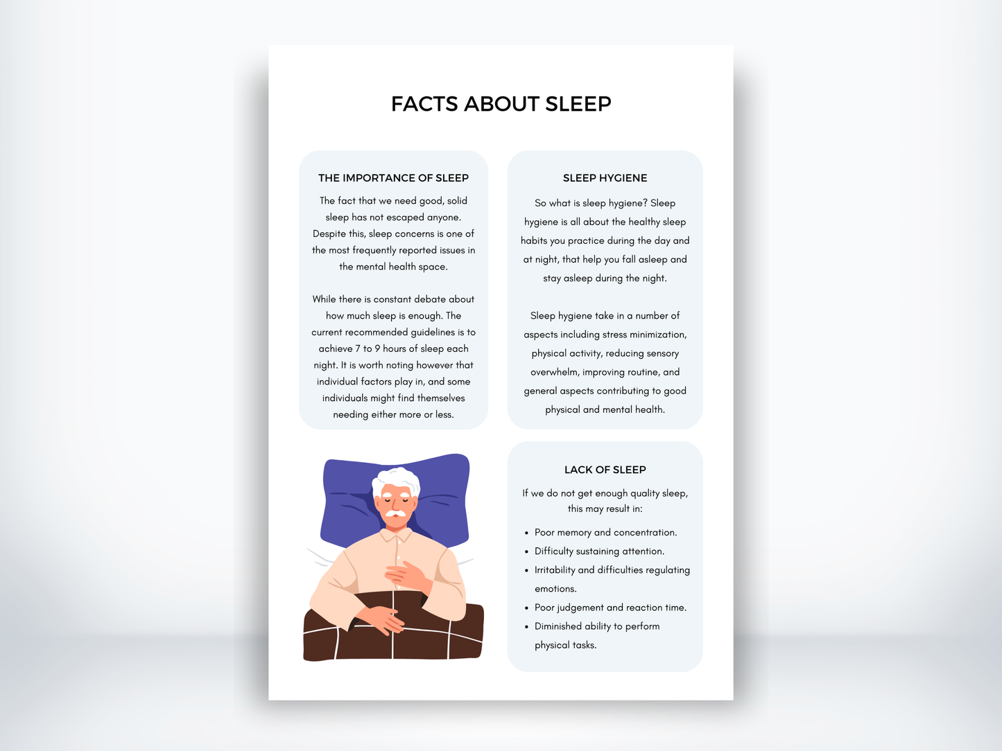 Facts About Sleep Handout PDF