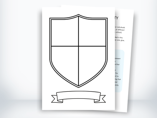 Family Crest Art Therapy Activity PDF