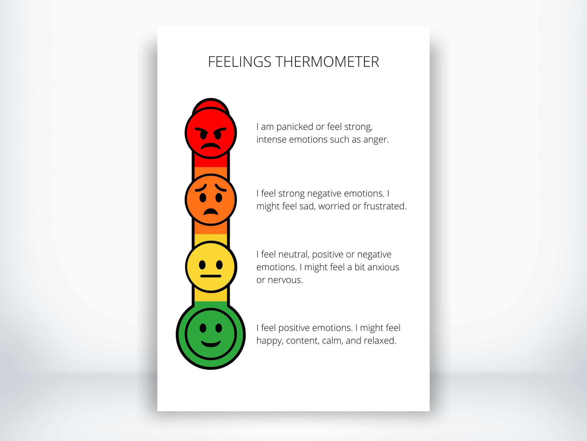 Feelings Thermometer PDF