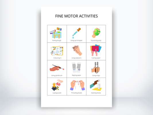 Fine Motor Activity Cards PDF