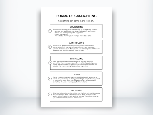 Forms of Gaslighting Handout PDF