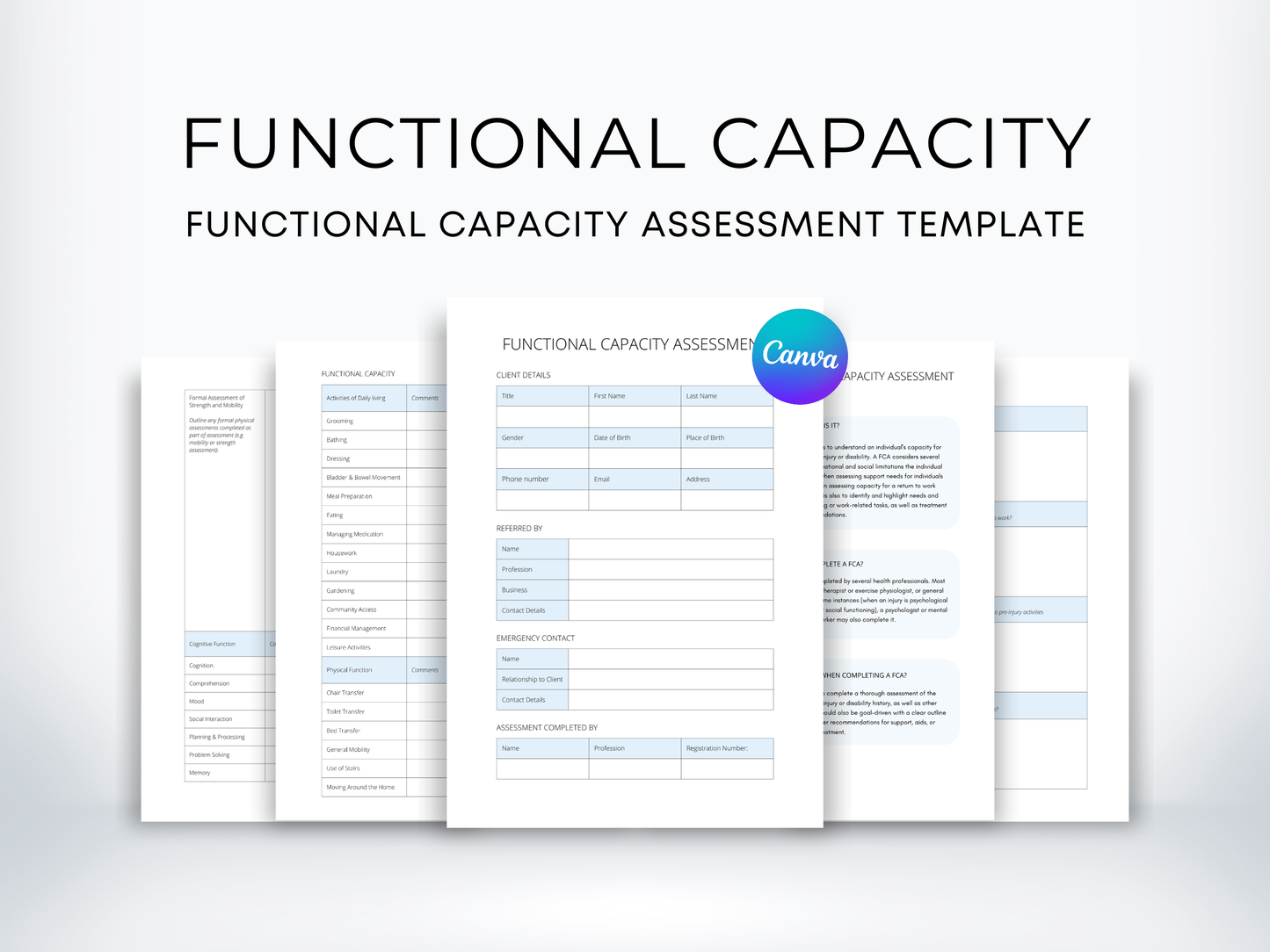 Functional Capacity Assessment (FCA)