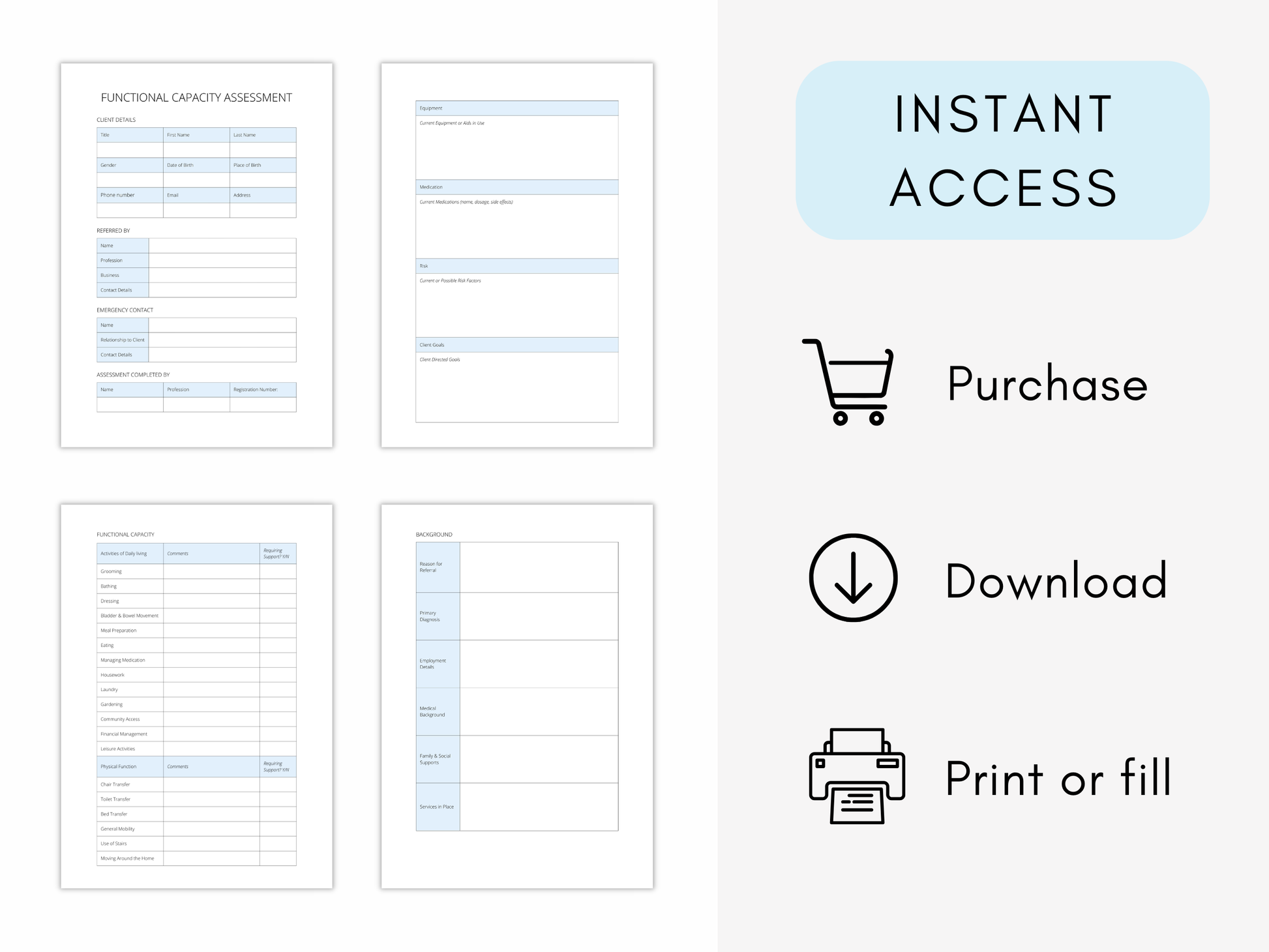 Functional Capacity Assessment (FCA)