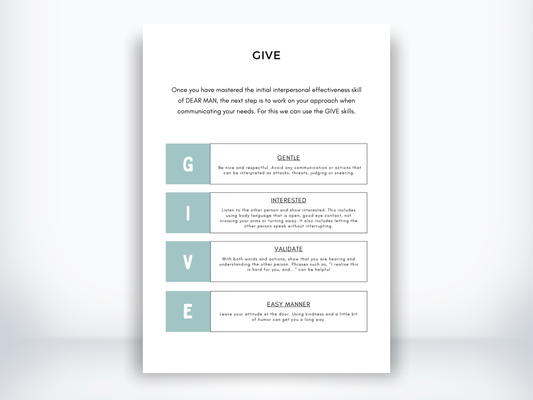 GIVE DBT Skills PDF