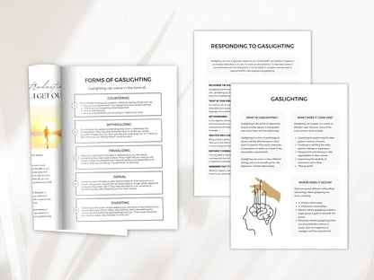 Gaslighting Therapy Education Worksheets