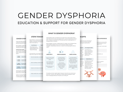 Gender Dysphoria Education Worksheets - My Thriving Mind