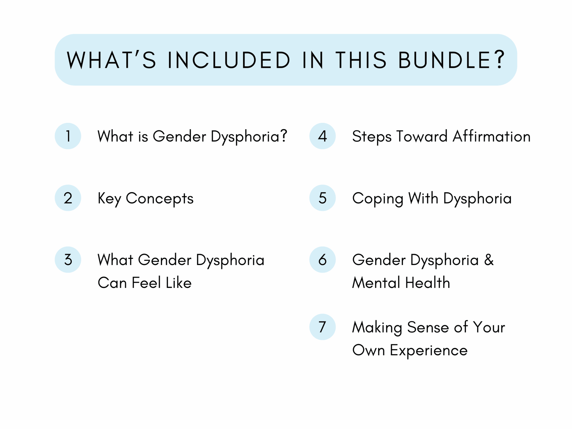 Gender Dysphoria Education Worksheets - My Thriving Mind