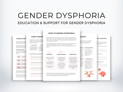 Gender Dysphoria Education Worksheets - My Thriving Mind