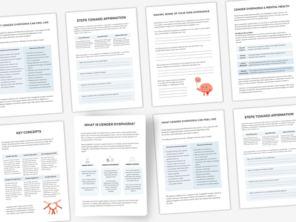 Gender Dysphoria Education Worksheets - My Thriving Mind