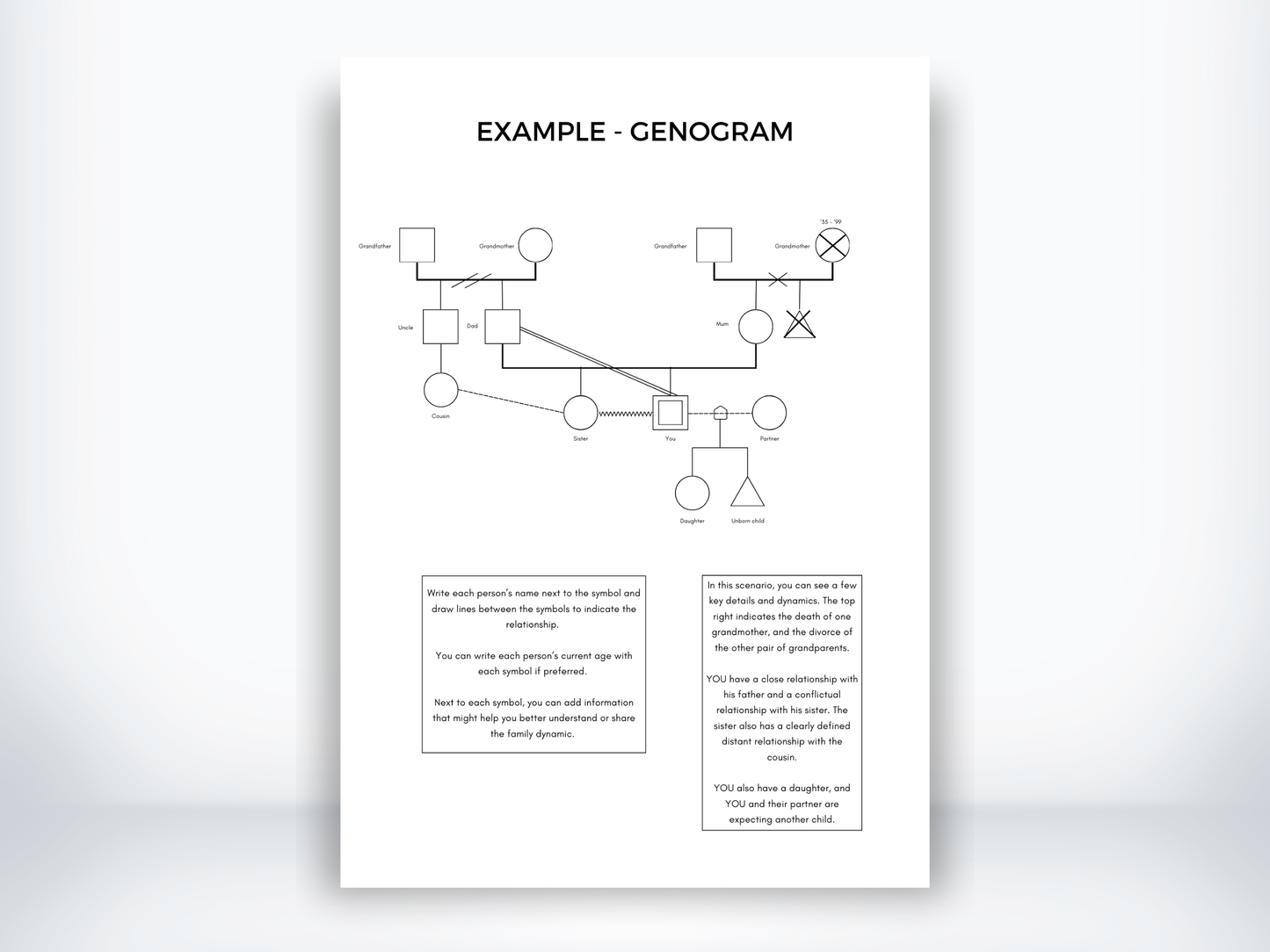 Genogram Example PDF