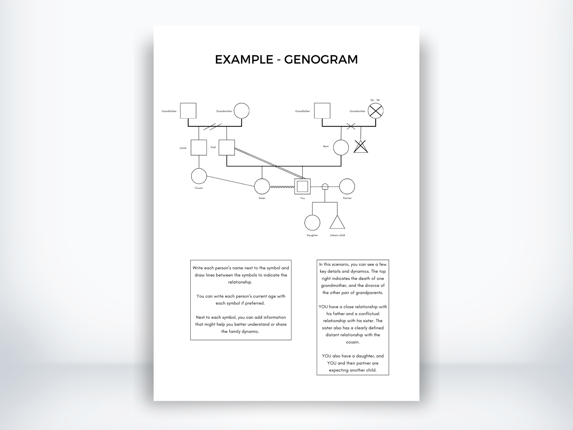 Genogram Example PDF
