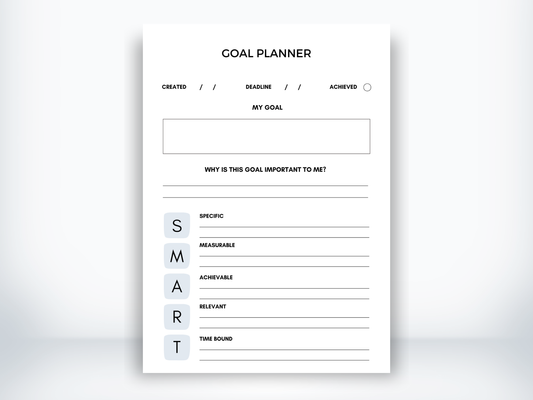 Goal Planner Template PDF