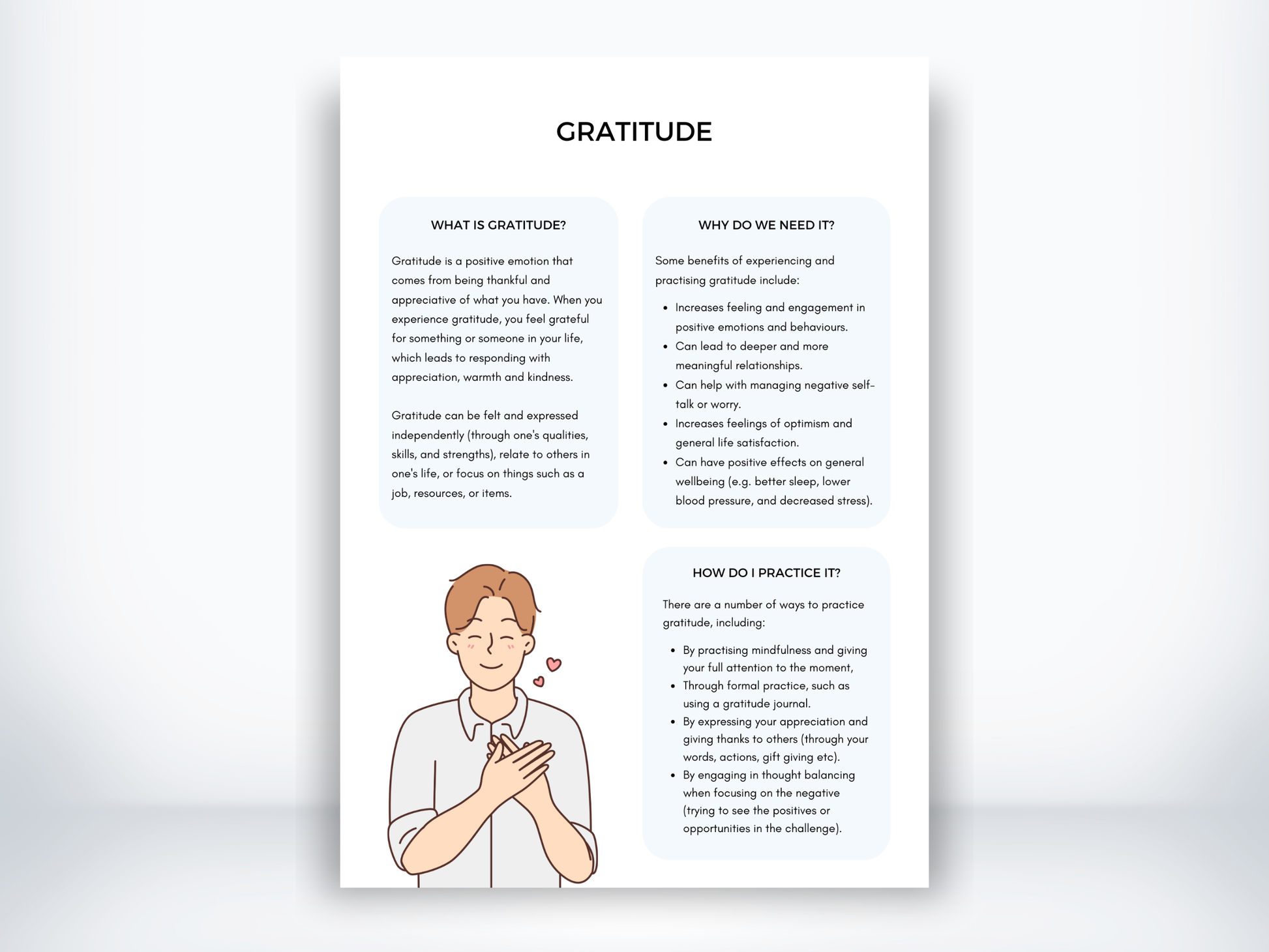 Gratitude Handout PDF