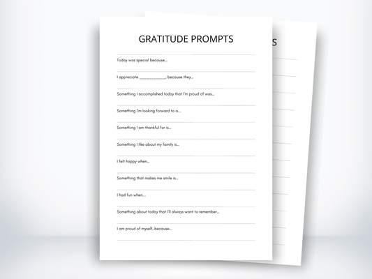 Gratitude Prompts PDF