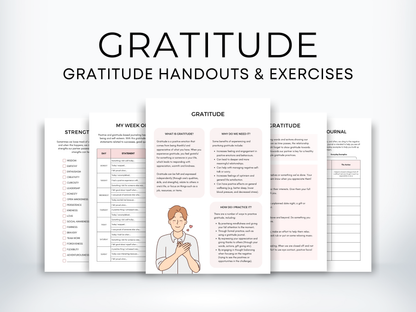 Gratitude Therapy Worksheets