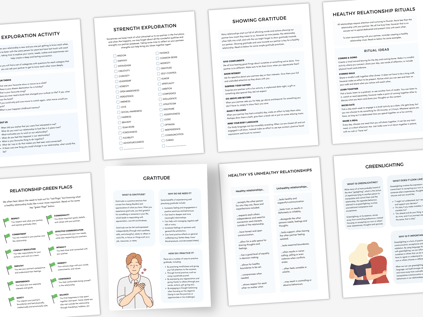 Gratitude Therapy Worksheets