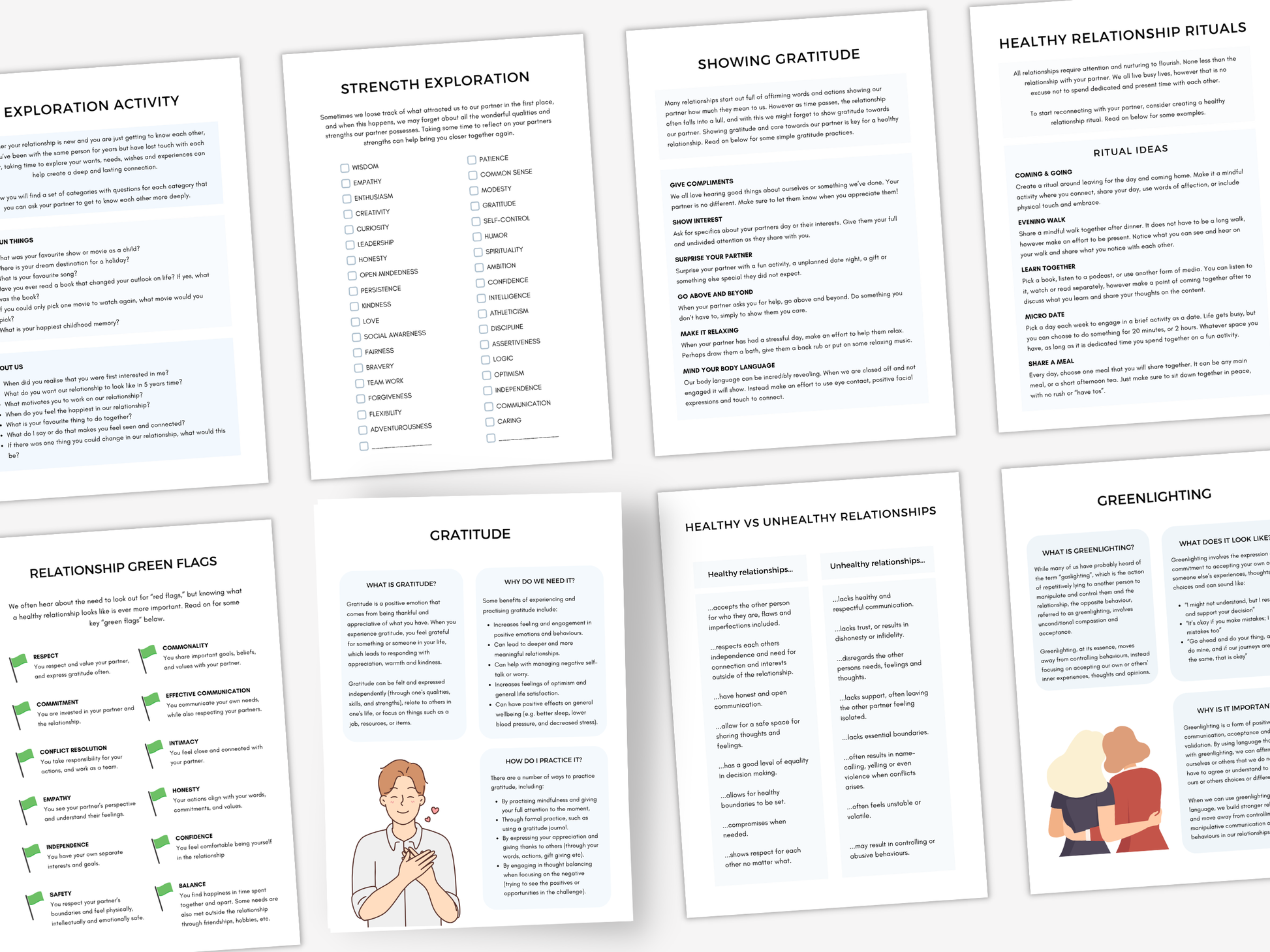 Gratitude Therapy Worksheets