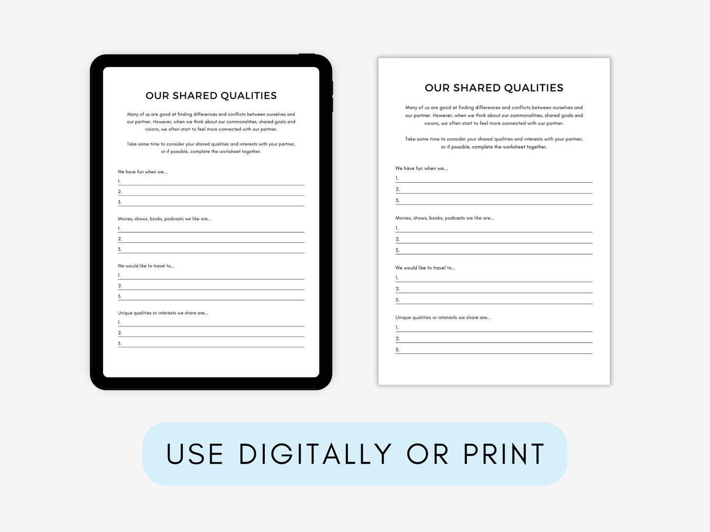 Gratitude Therapy Worksheets