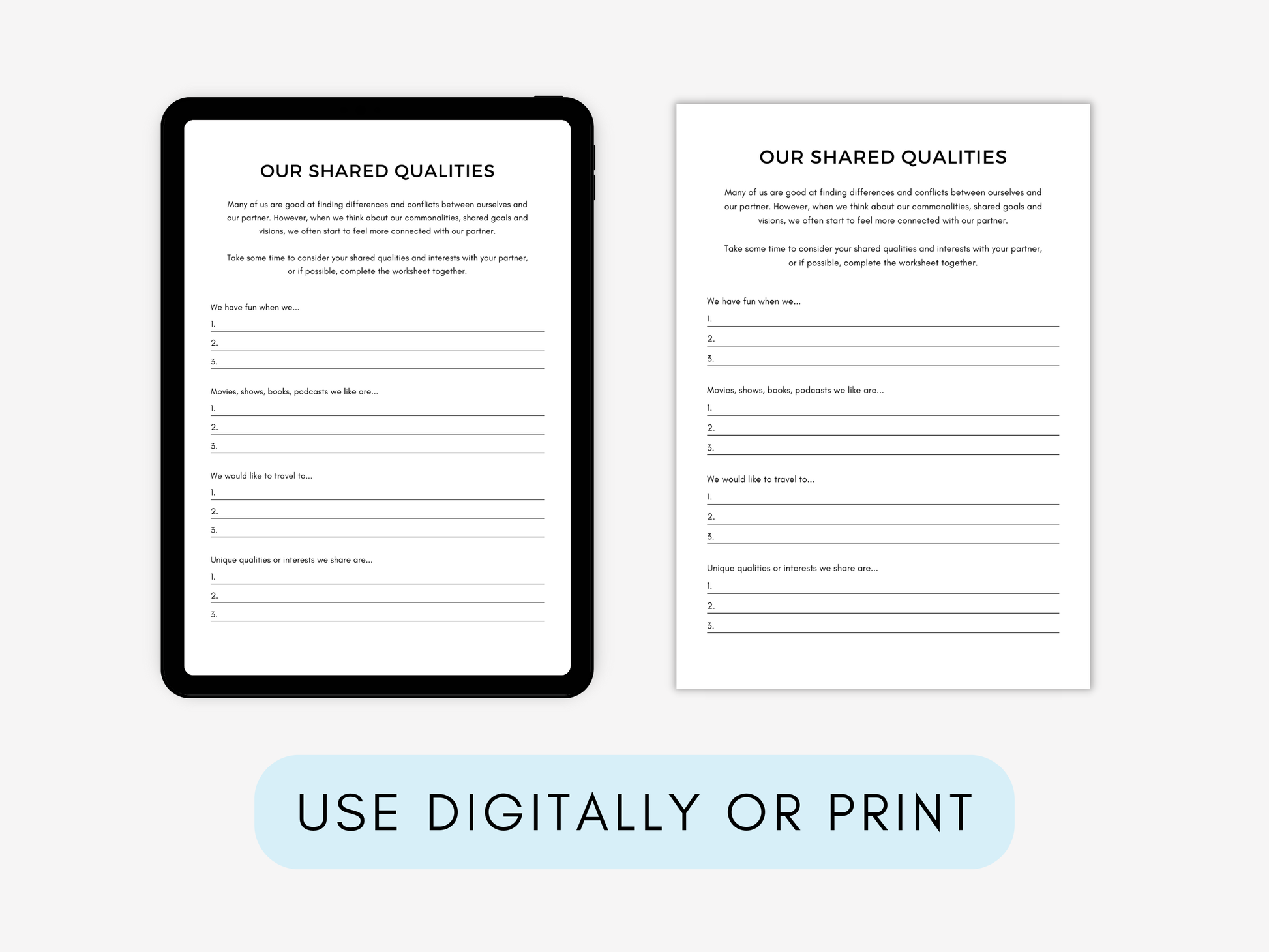 Gratitude Therapy Worksheets