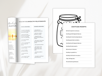Gratitude Therapy Worksheets