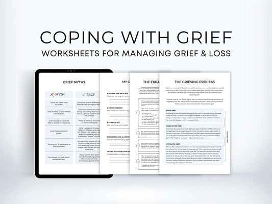 Gruelling Worksheet.pdf Grief Worksheets | My Thriving Mind