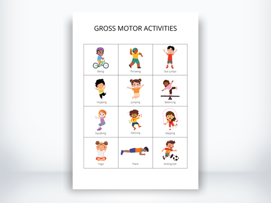 Gross Motor Activity Cards PDF
