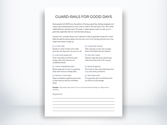 Guard-Rails for Good Days PDF
