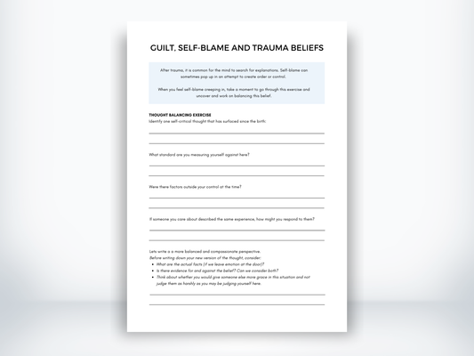Guilt Self-Blame And Trauma Beliefs After Birth Trauma PDF