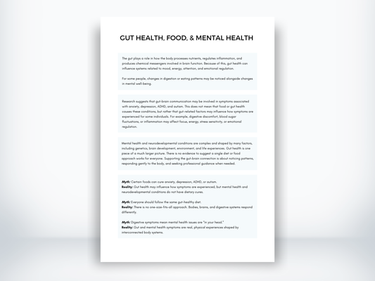 Gut Health Food and Mental Health PDF