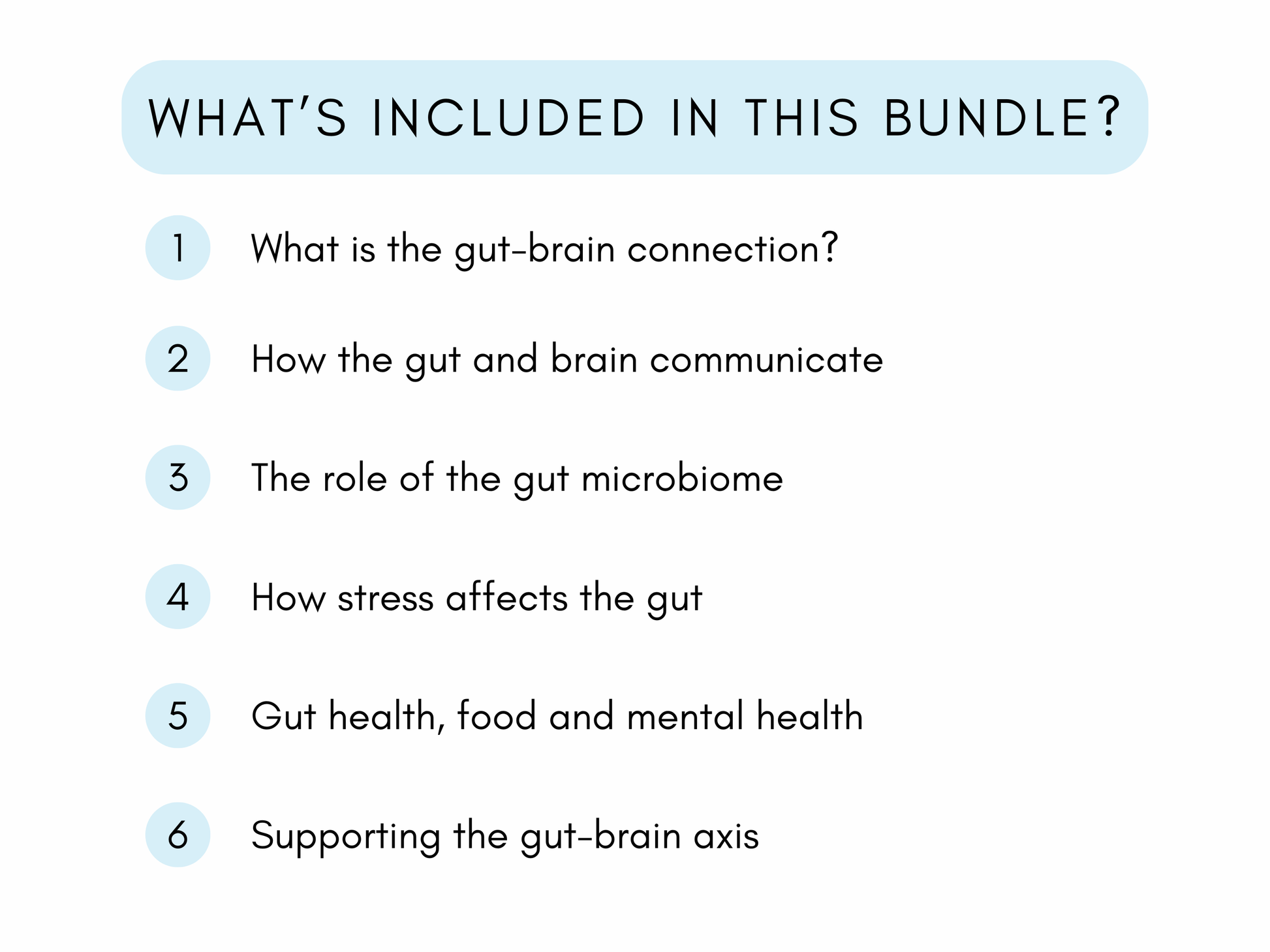 Gut–Brain Connection Worksheets
