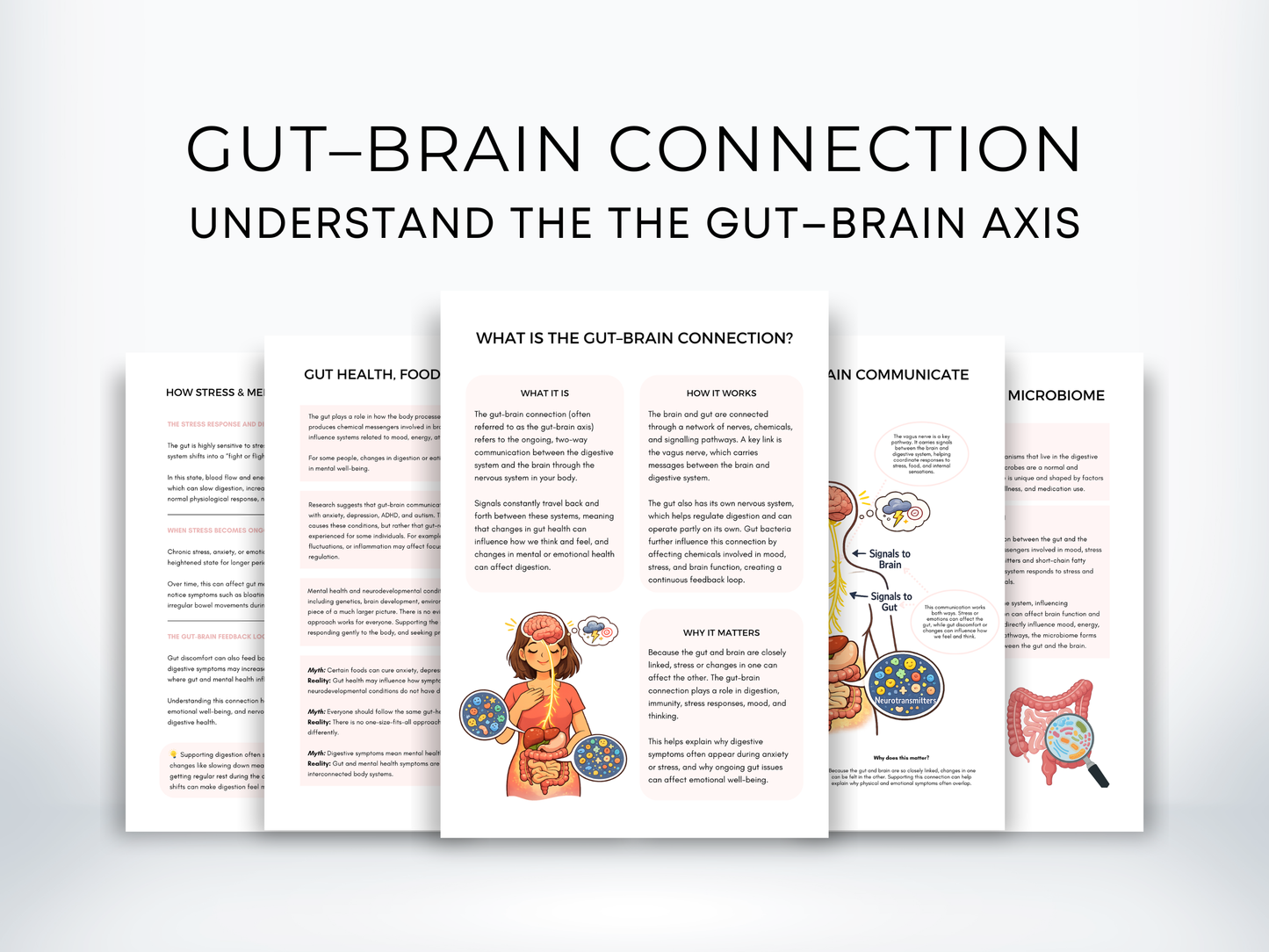 Gut–Brain Connection Worksheets