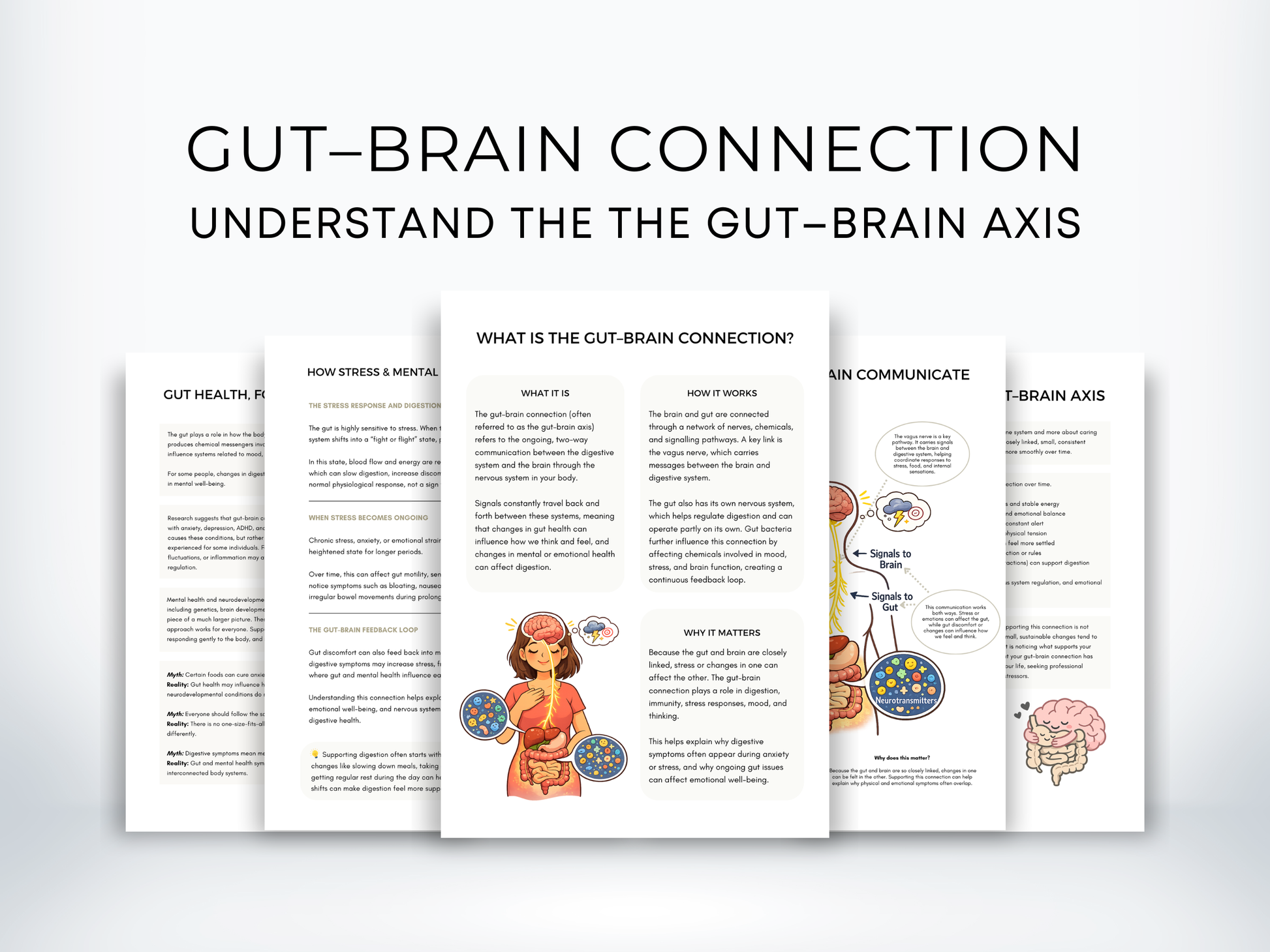 Gut–Brain Connection Worksheets