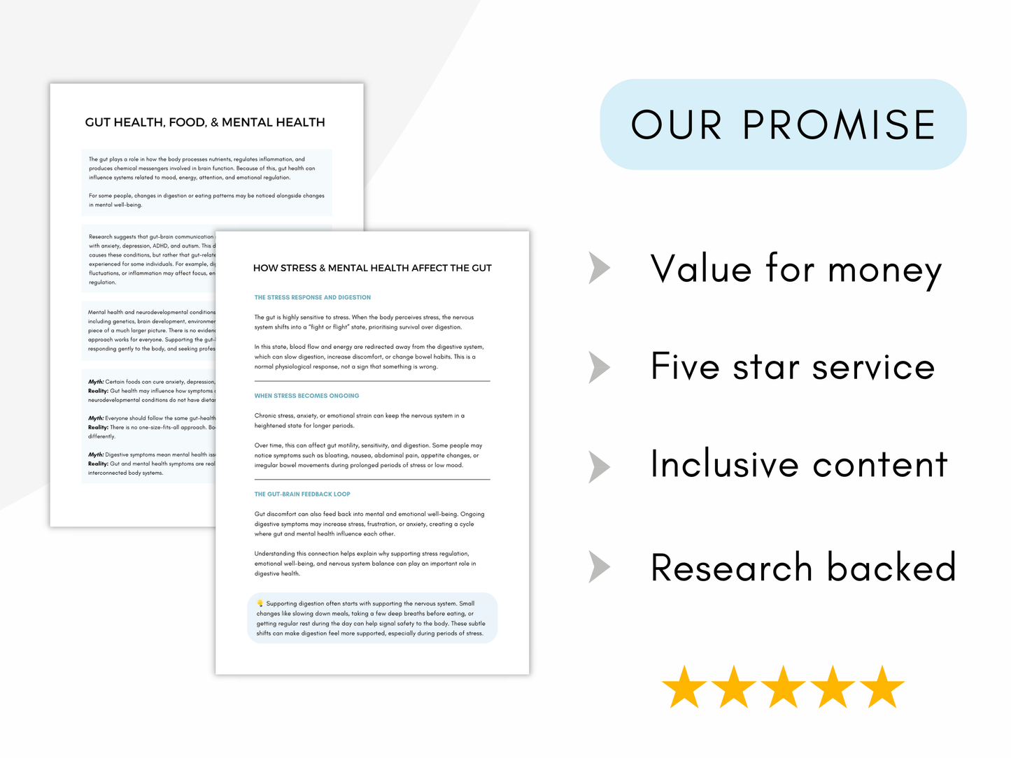 Gut–Brain Connection Worksheets