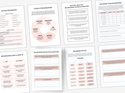 Healthy Boundary Setting Worksheets PDF