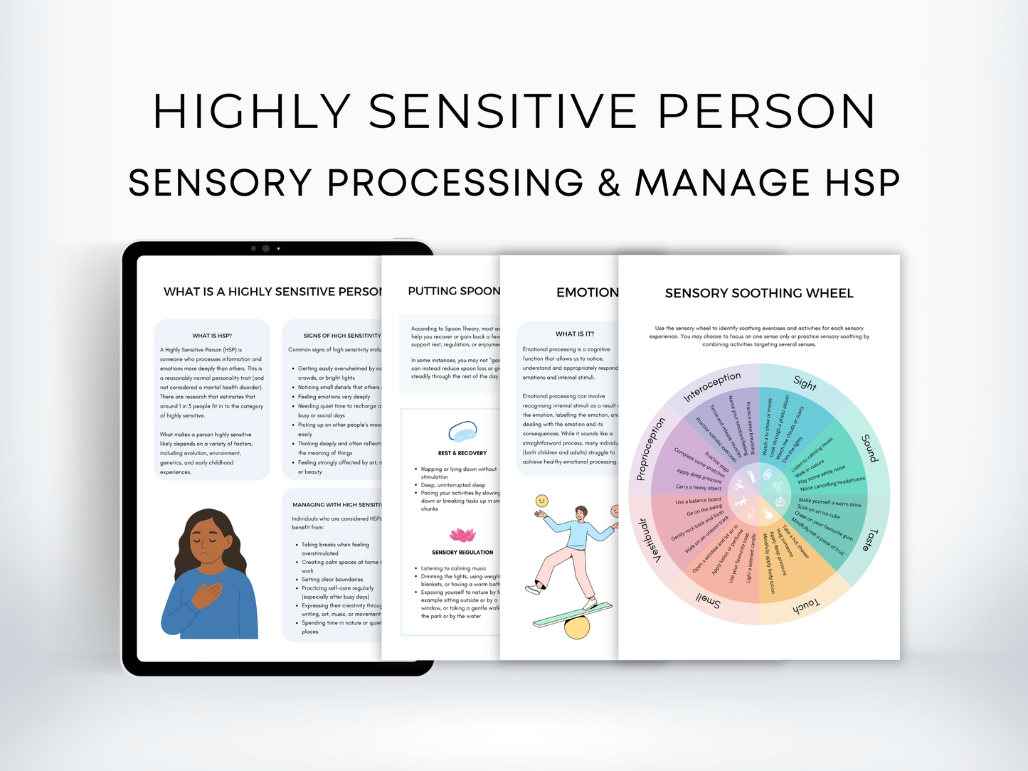 Highly Sensitive Person (HSP) Therapy Worksheets