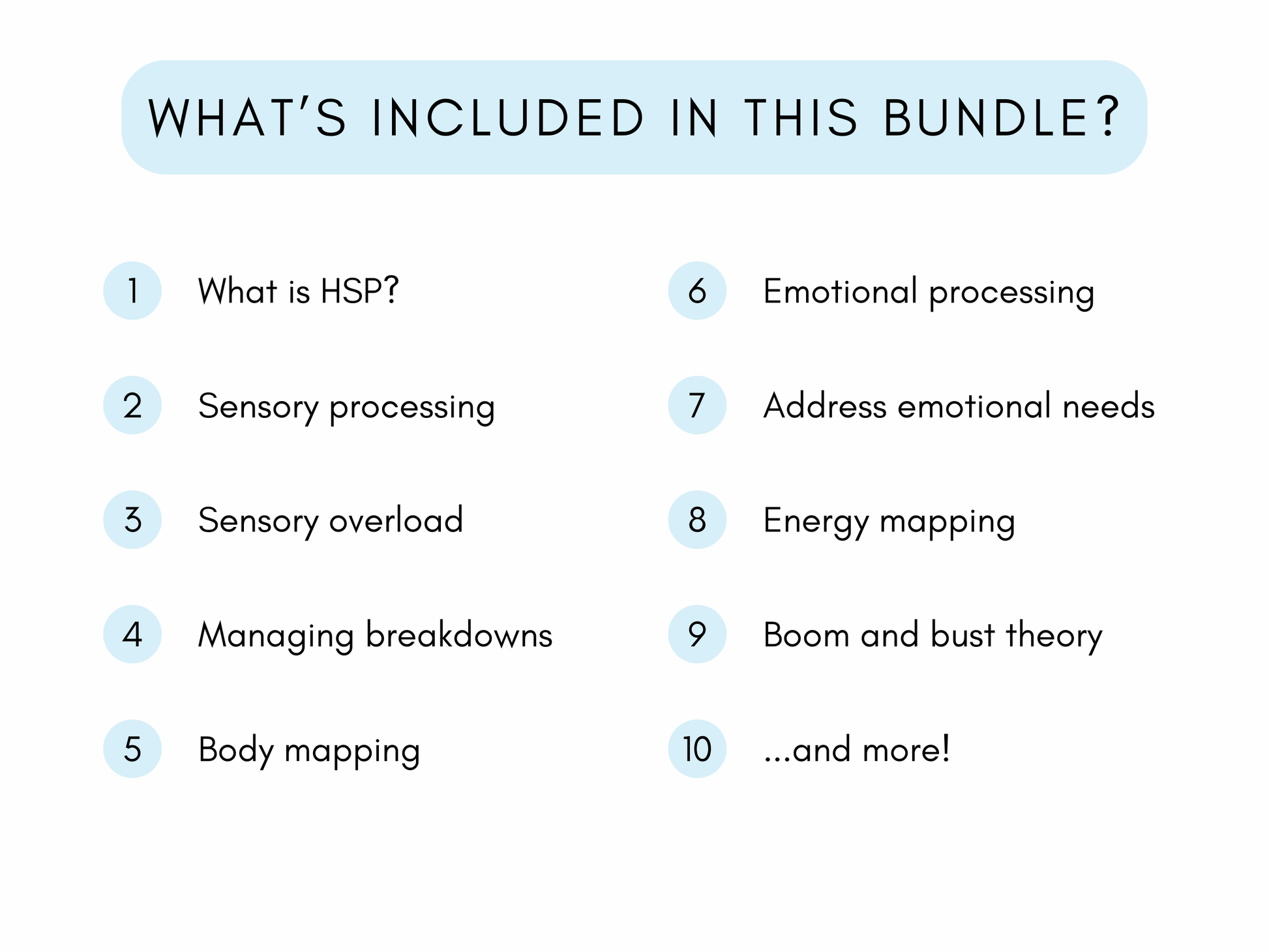 Highly Sensitive Person (HSP) Therapy Worksheets