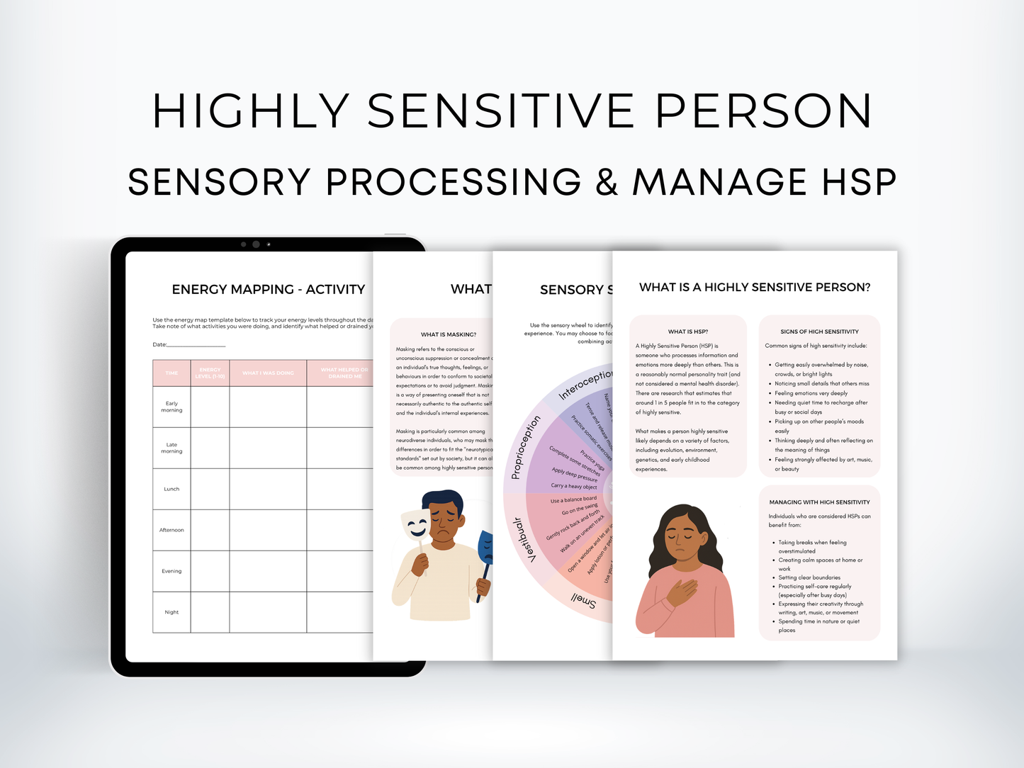 Highly Sensitive Person (HSP) Therapy Worksheets