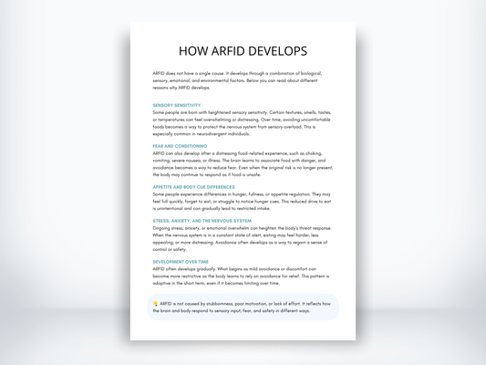 How Does ARFID Develop PDF