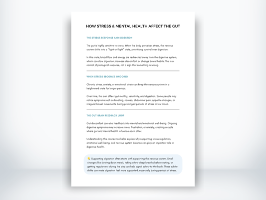 How Does Stress and Mental Health Affect The Gut Health PDF